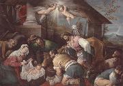 unknow artist The adoration of  the shepherds oil painting